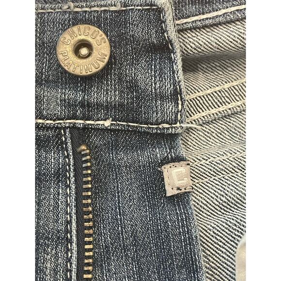 Chico's Premium  Lawson Crop Denim Jean Capris   Sz  Chicos 0 (Small) - Picture 7 of 9